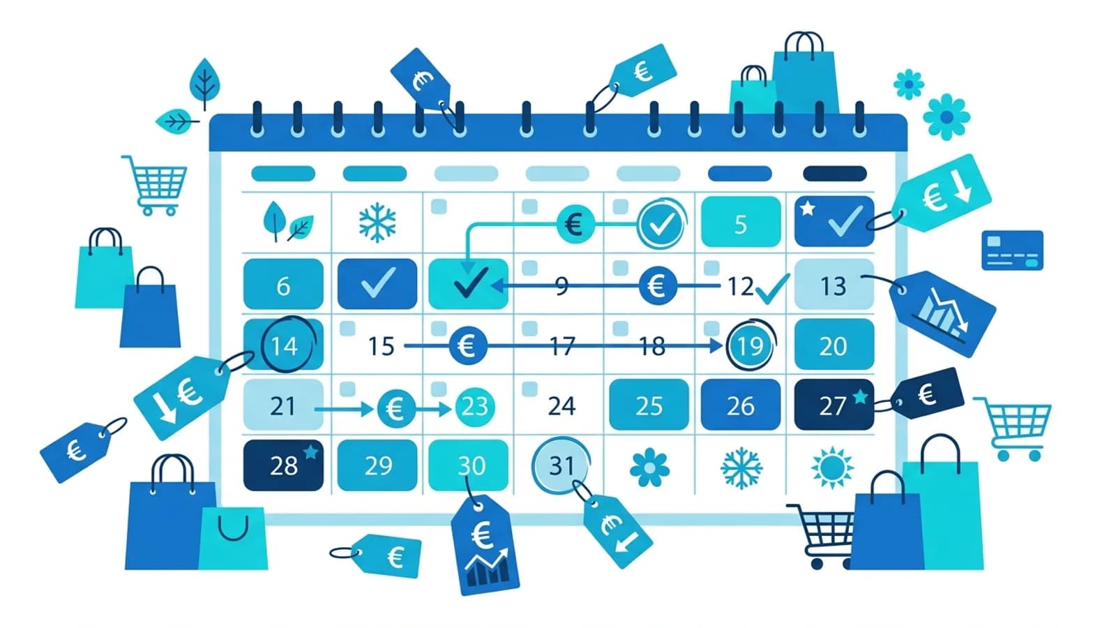 Calendario offerte e saldi 2026 in Italia