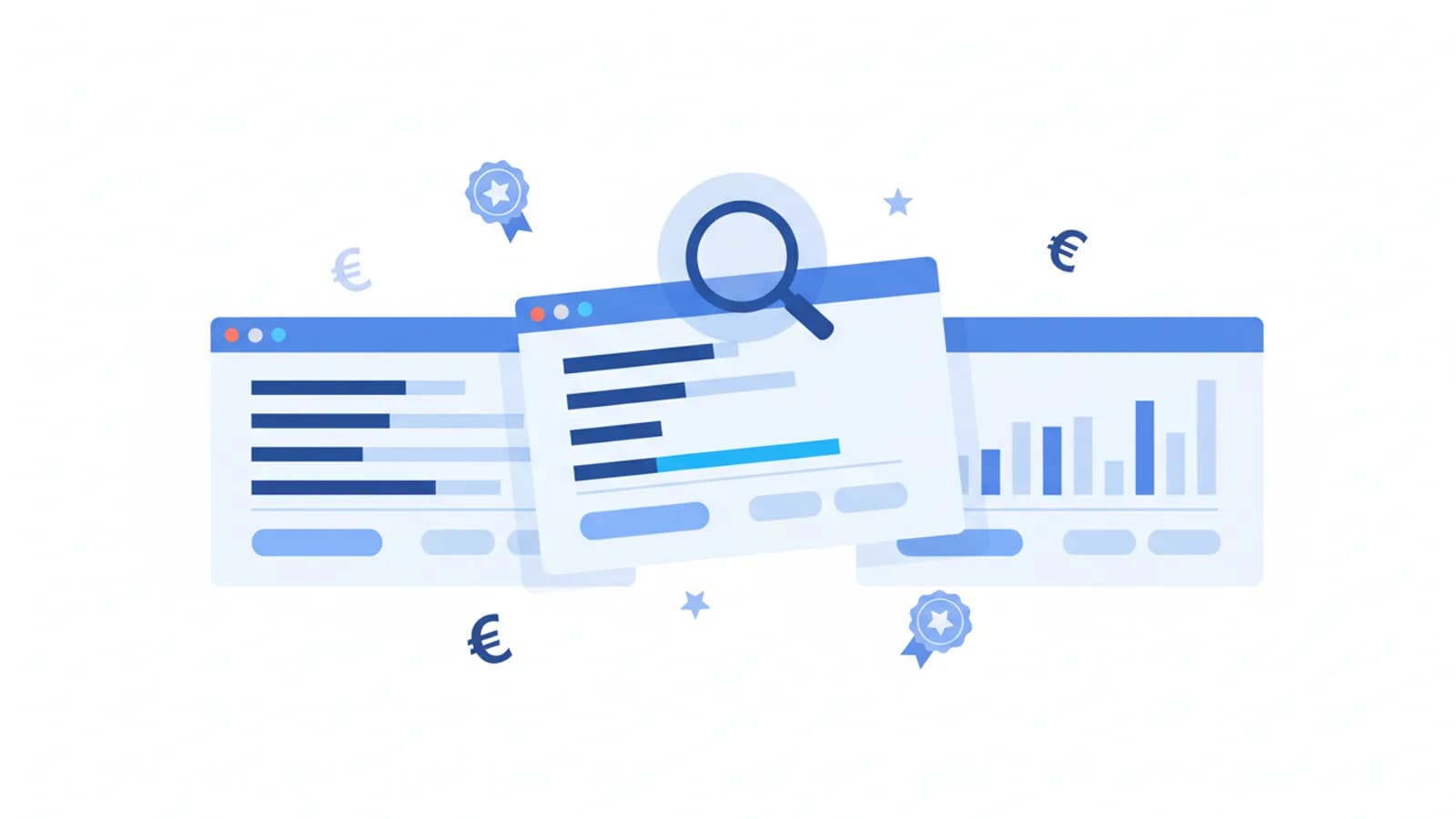 Confronto tra i tre principali comparatori di prezzi italiani