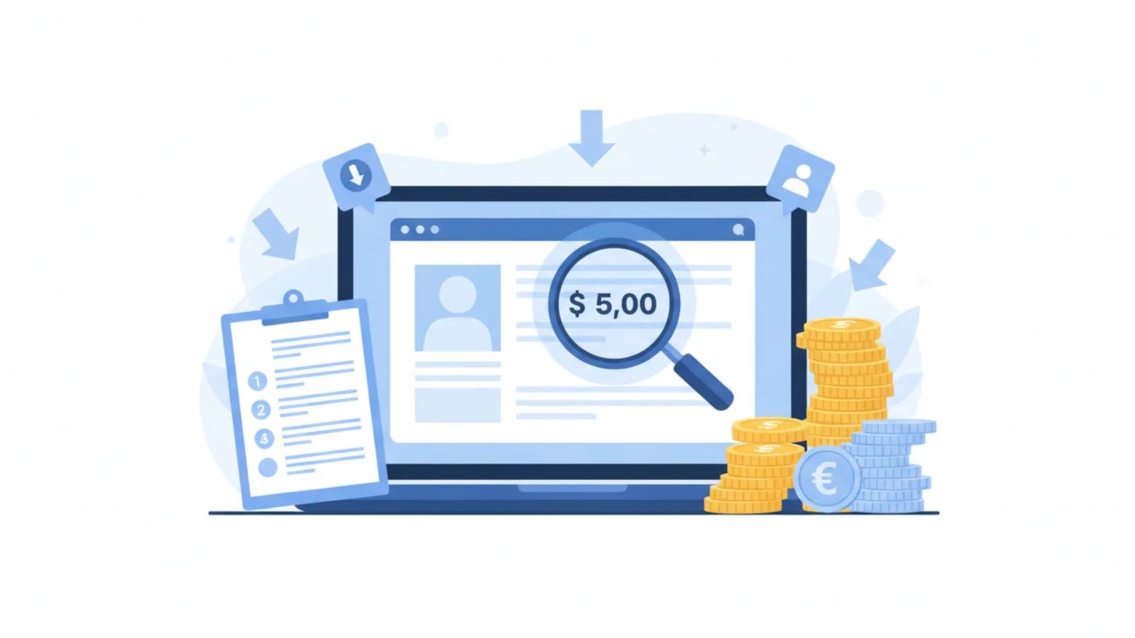 Lente di ingrandimento su schermo con prezzo drasticamente ribassato