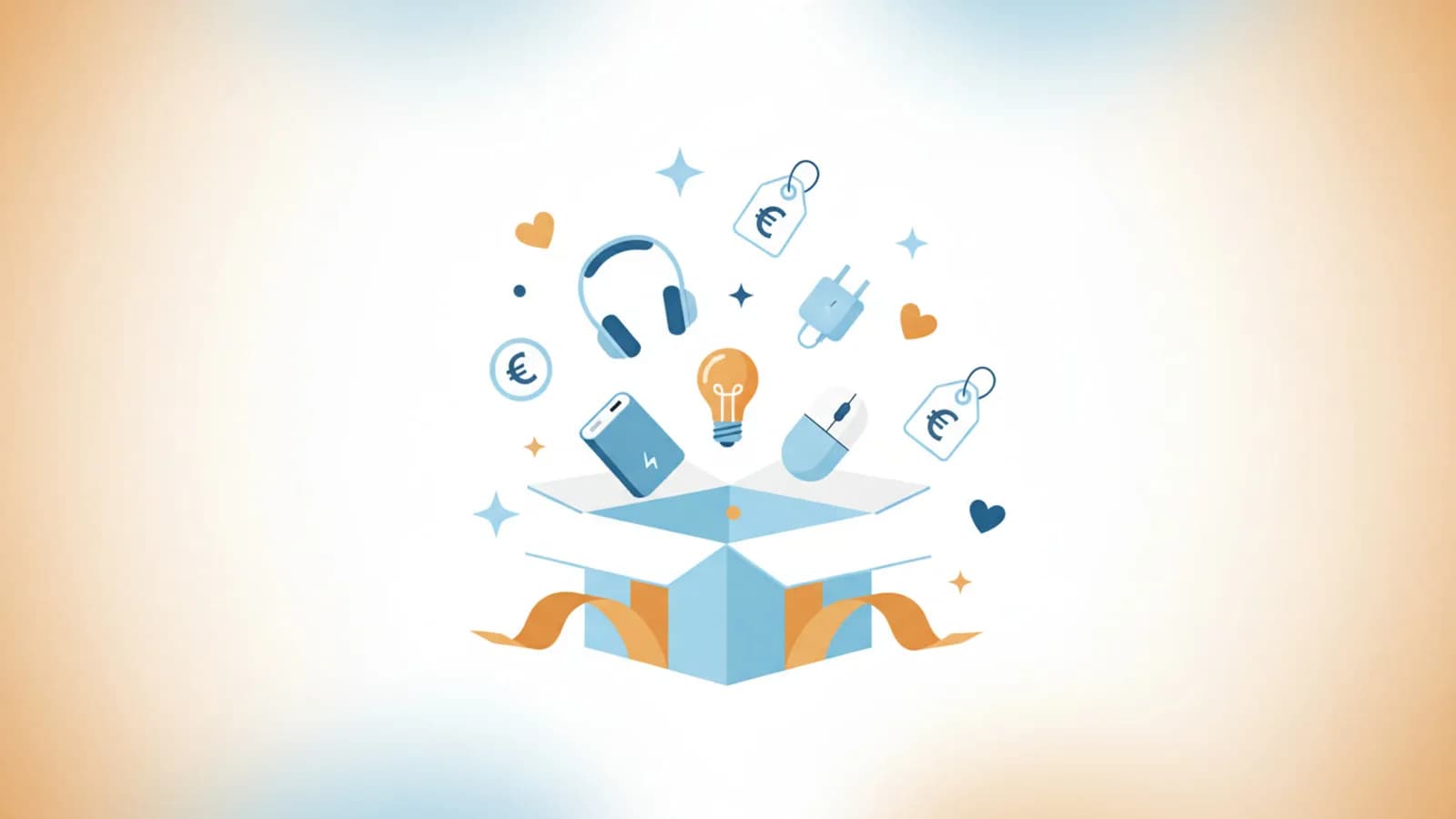 Selezione di regali tech economici sotto 30 euro organizzati per categoria